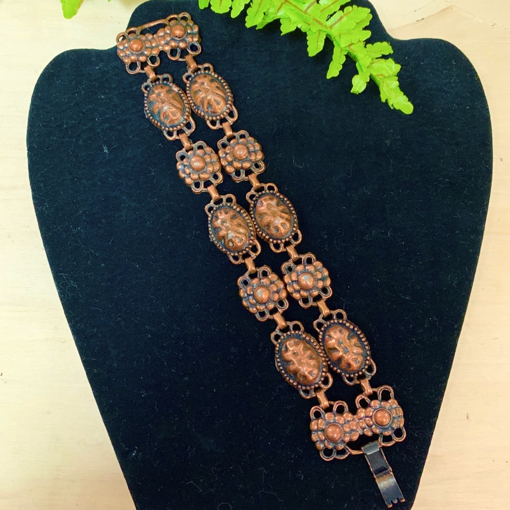 Vintage 1940’s Copper Double Strand Bracelet